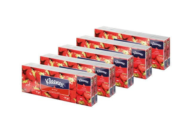 Kleenex hyg.vrec. PACK 5 x Family- Strawberry 5 x10